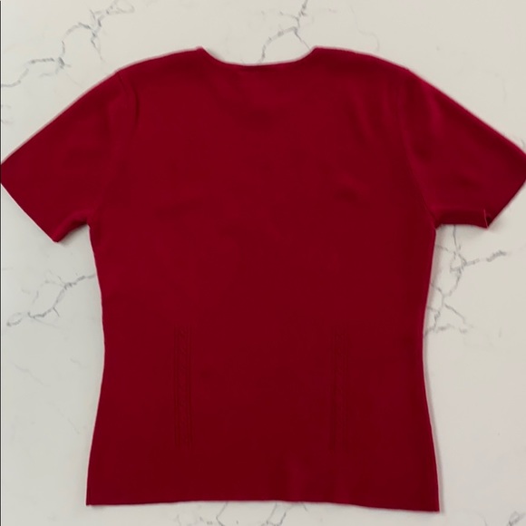 Short sleeve pullover sweater with knitted detail - Picture 4 of 4